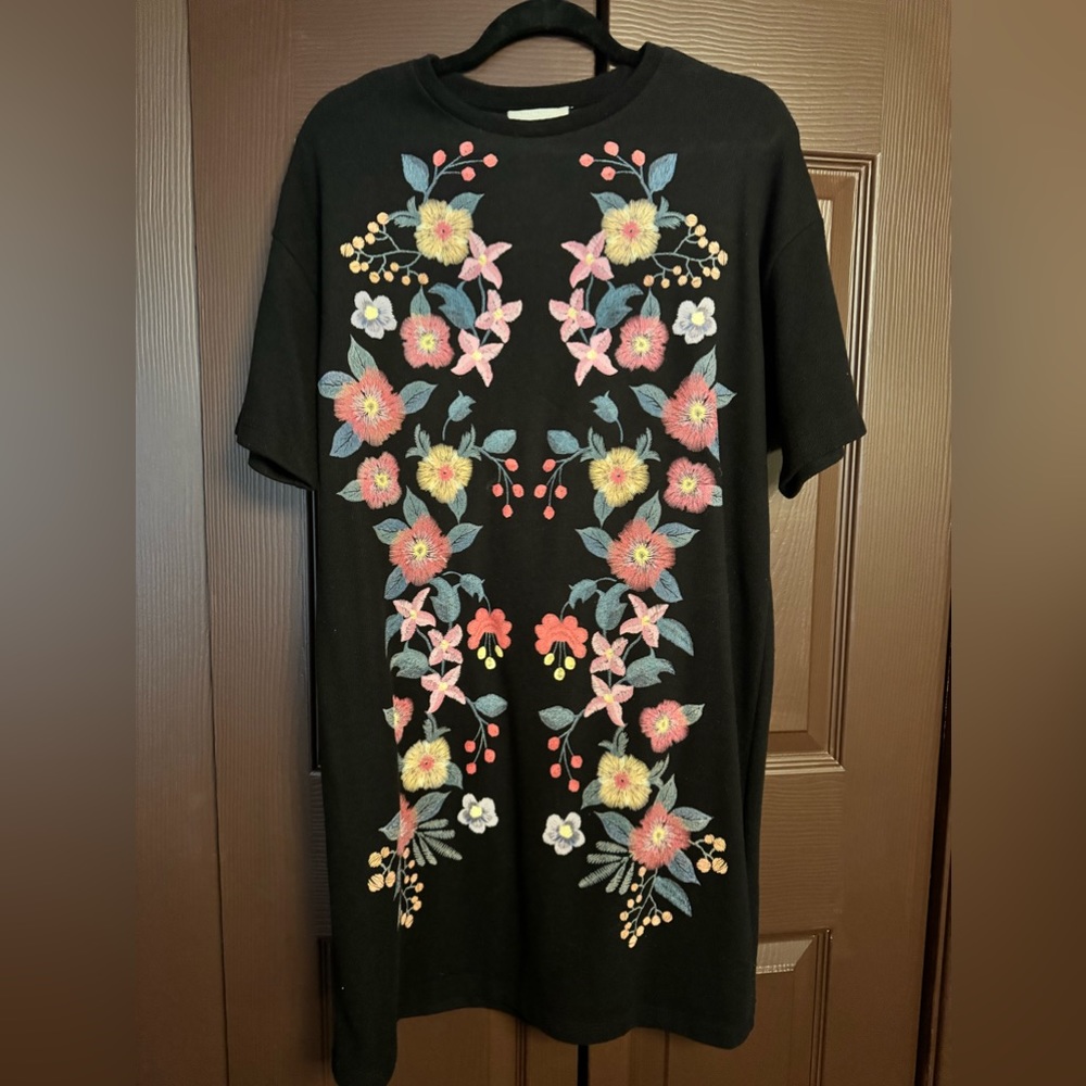 Zara shift dress with floral